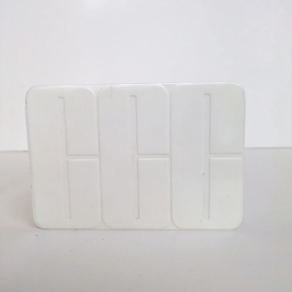 RARE Vtg Clinique Storage Box White Embossed Logo Makeup Organizer Case
